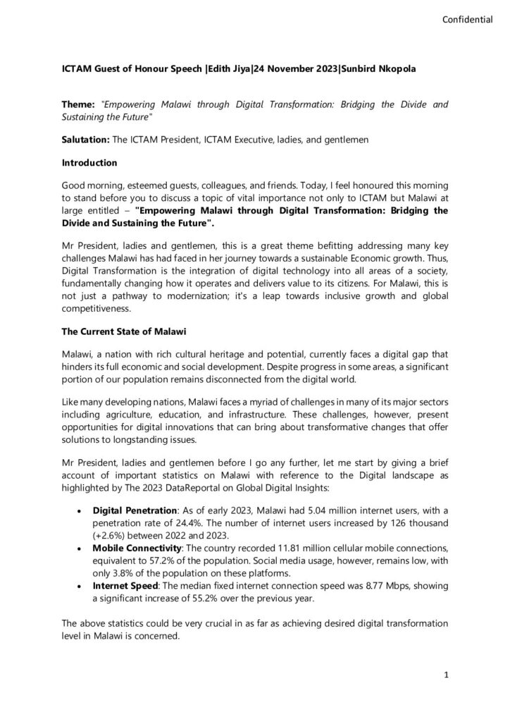 thumbnail of Empowering Malawi through Digital Transformation: Bridging the Divide and Sustaining The Future